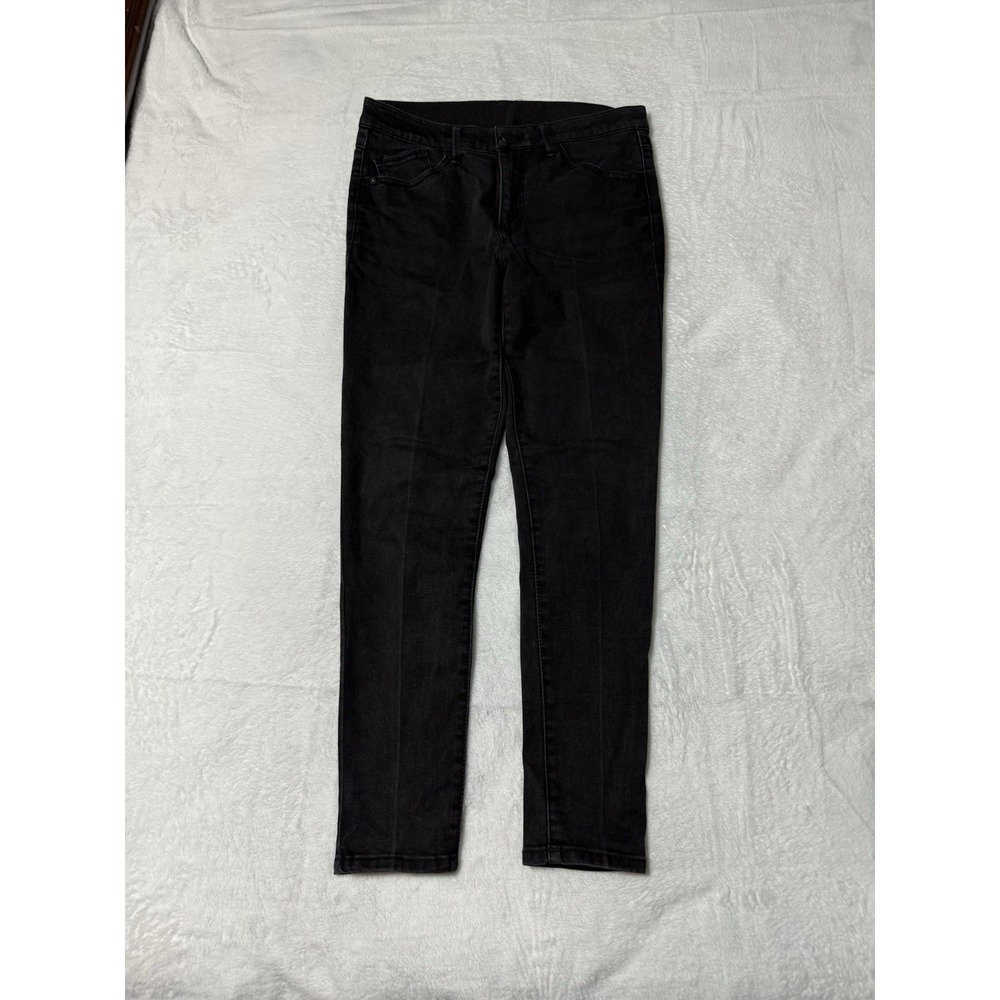 Democracy Jeans Womens 31x27.5 Jegging Jeans Dark‎ Wash Black High Rise